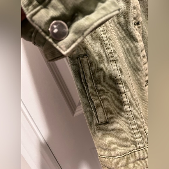 Naked Wardrobe Green distressed denim jacket - Picture 7 of 10